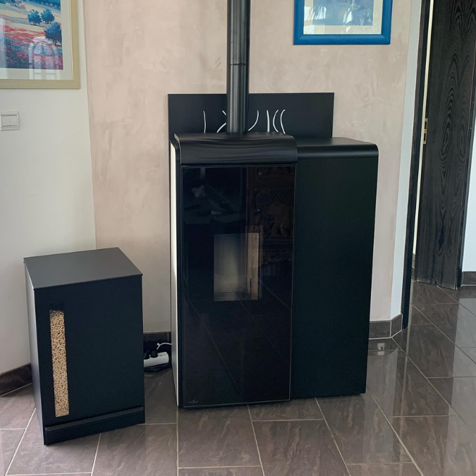 Installation d'un poêle à granulés sans bruit à Eckartswiller