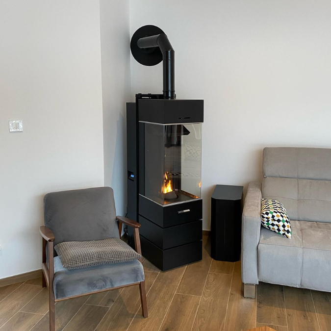 Installation d'un poêle à granulés 3 faces à Strasbourg