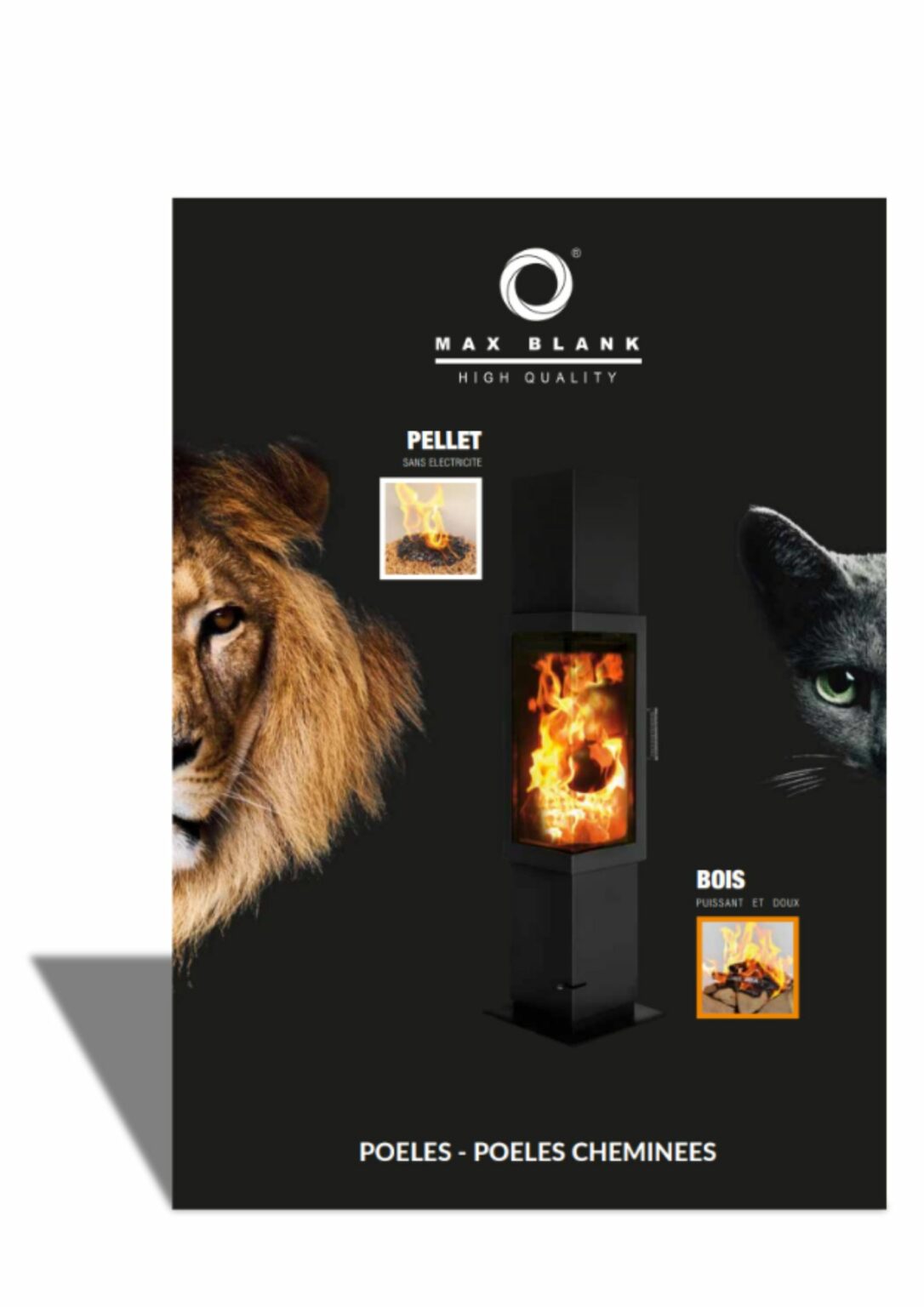 Gamme de poêle à bois MAX BLANK Flammes & Design — free download